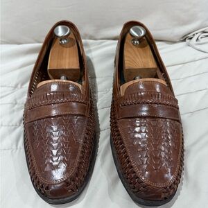 Sophisticated Brown Leather Slip-On Loafers